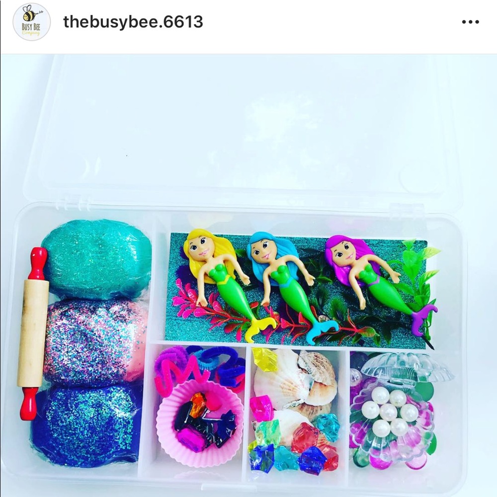 Mermaid sensory Playdough kit